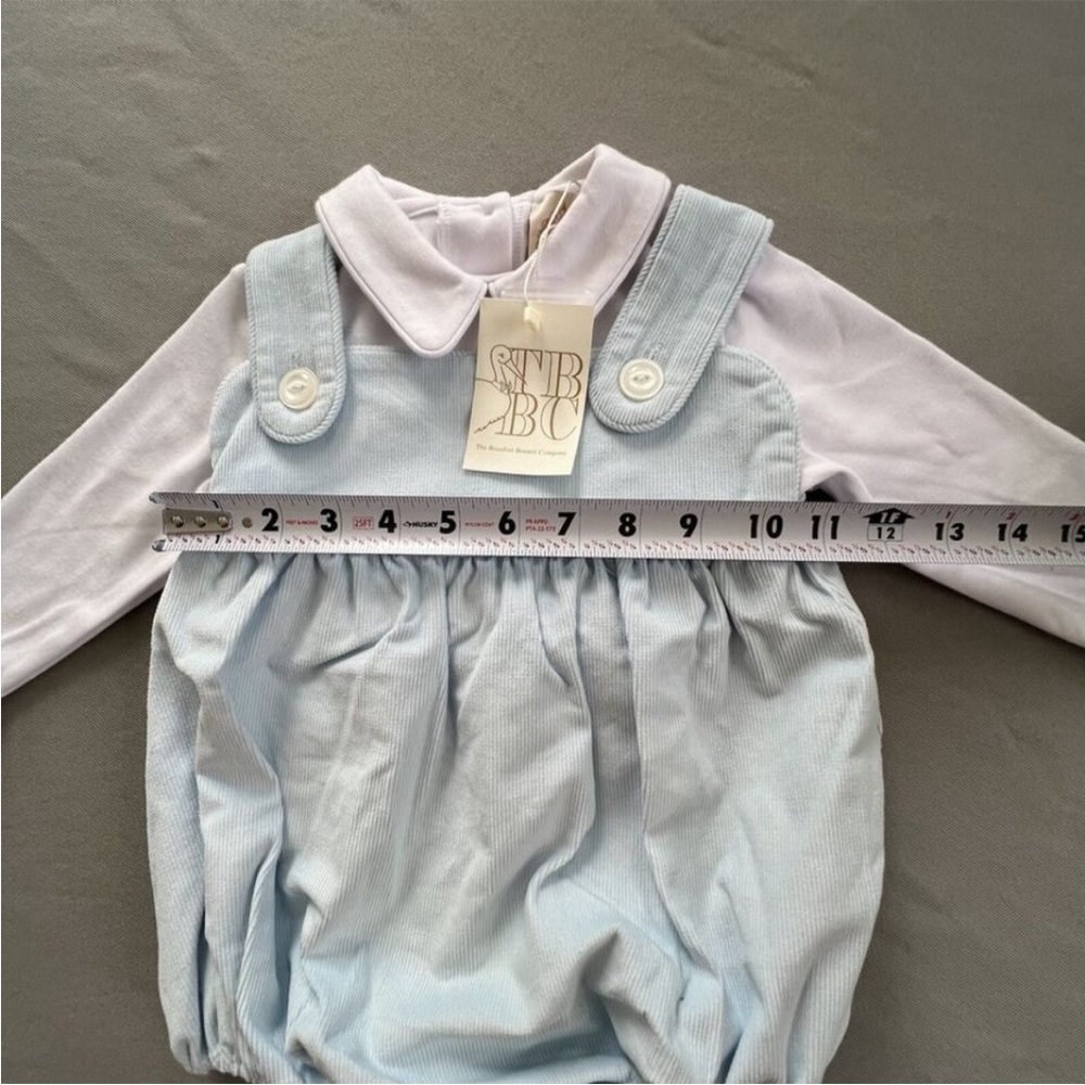TBBC Bingham Corduroy Bubble Set Size 18-24 M Long Sleeve Buckhead Blue - Picture 9 of 13
